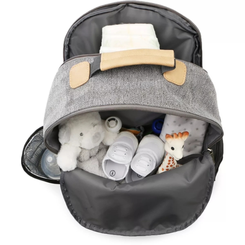 EUC Eddie Bauer Gray Bridgeport Places & Spaces Back Pack Diaper Bag! - Picture 4 of 16